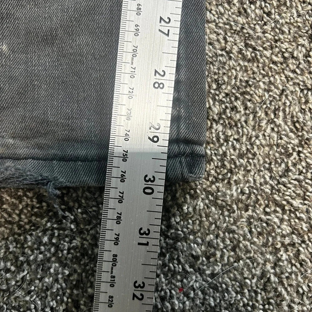Levi's 511 Slim Fit Jeans Mens 38x32 Faded Black Good WaterLess Denim